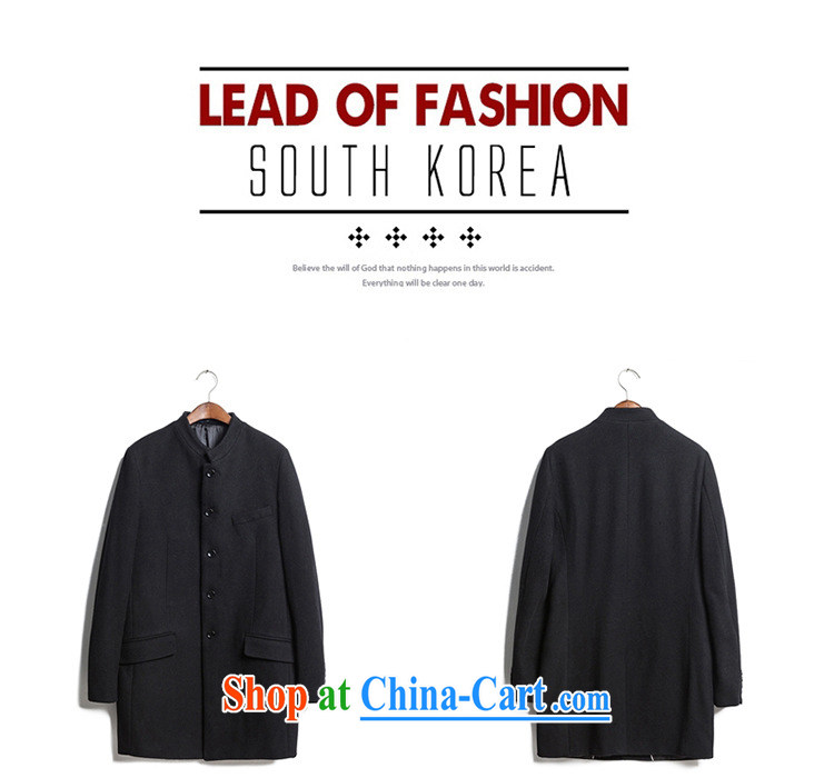 Dan Jie Shi 2015 New boutique luxury men cultivating Smock is the long, wind jacket men's jackets jacket casual stylish black 54 (XXL) pictures, price, brand platters! Elections are good character, the national distribution, so why buy now enjoy more preferential! Health