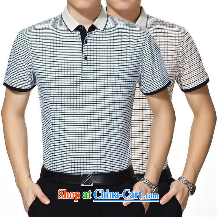 Summer men's short sleeved T-shirt new, middle-aged men's floral leisure shirt men's shirts men's blue 170 pictures, price, brand platters! Elections are good character, the national distribution, so why buy now enjoy more preferential! Health