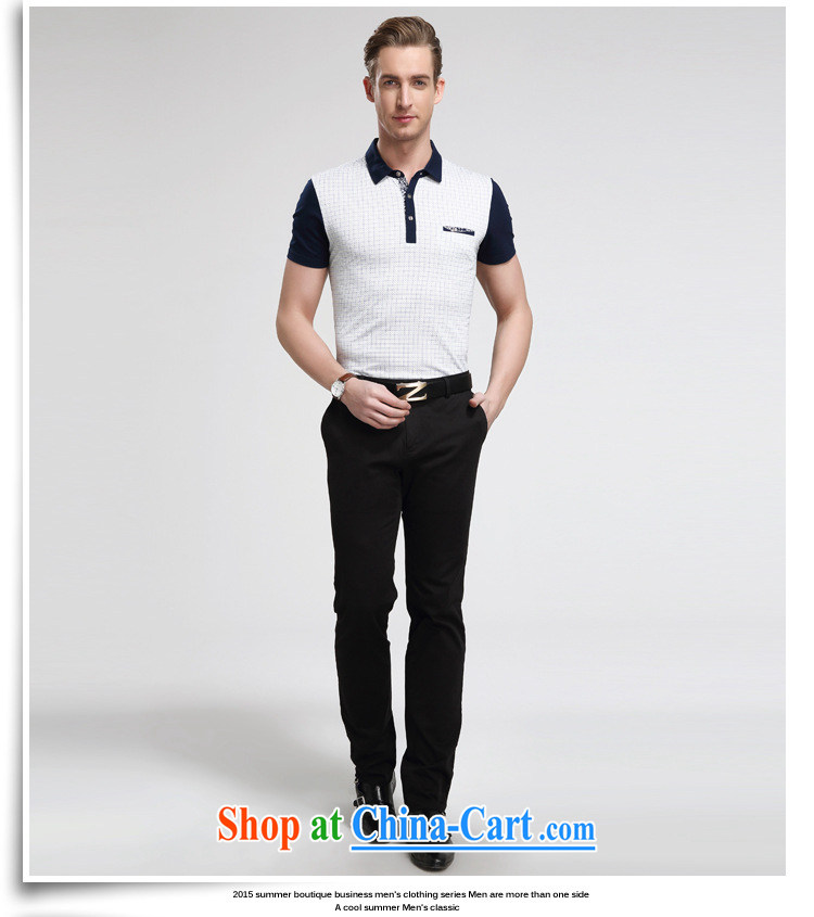 2015 summer new men's cotton short-sleeved shirt T male stitching business short on men and are decorated in solid green shirt 56 185 pictures, price, brand platters! Elections are good character, the national distribution, so why buy now enjoy more preferential! Health