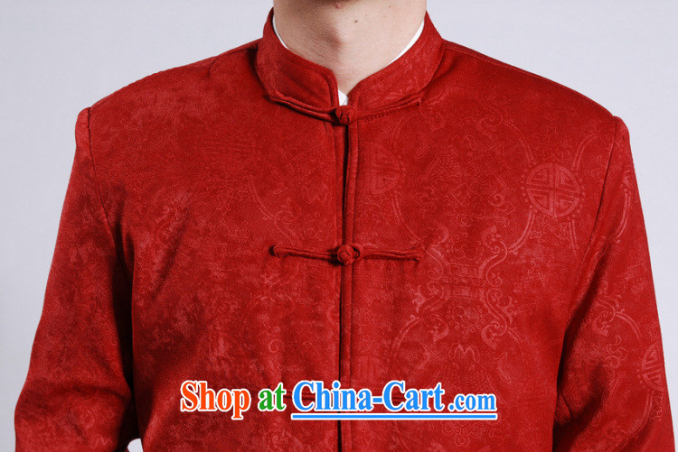 An Jing men's jackets thicken the cotton tang on the lint-free cloth Chinese men's long-sleeved jacket Chinese Dragon Chinese T-shirt red XXXL pictures, price, brand platters! Elections are good character, the national distribution, so why buy now enjoy more preferential! Health