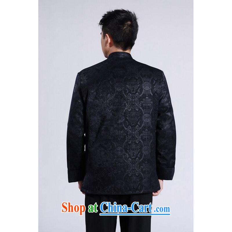 An Jing men's jackets thicken the cotton tang on the lint-free cloth with short men's long-sleeved jacket Chinese Dragon Chinese T-shirt red XXXL, an Jing, and, online shopping