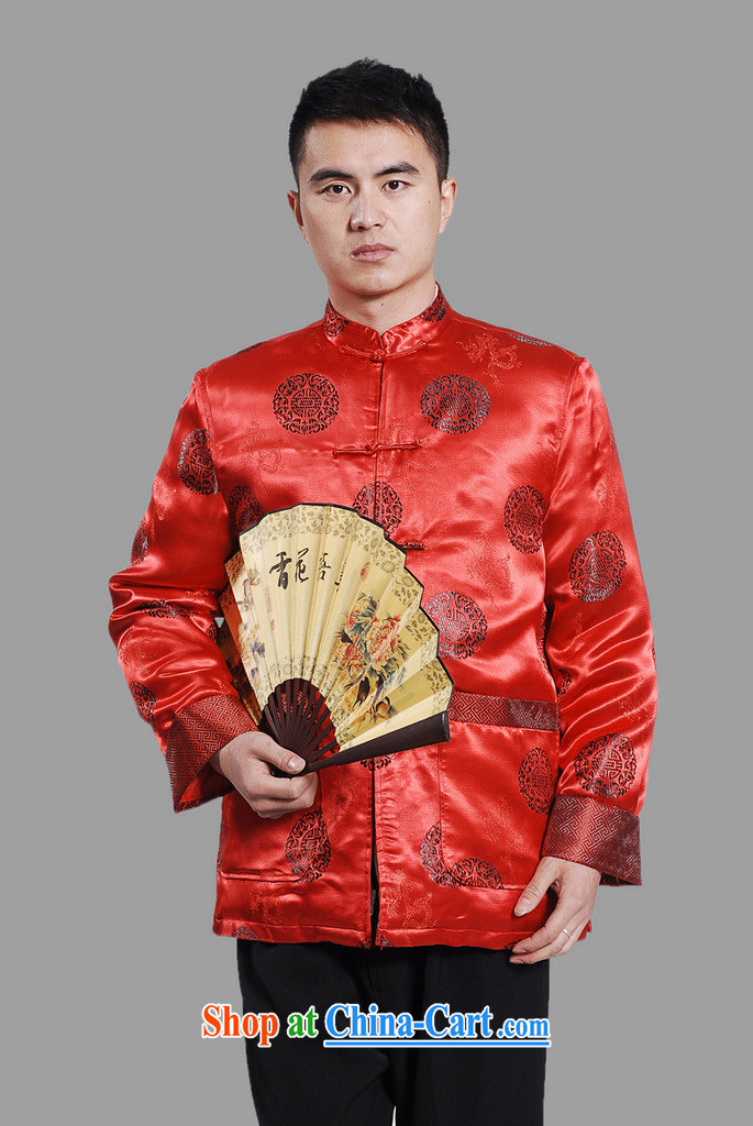 An Jing men's jackets thicken the cotton tang on the lint-free cloth Chinese men's long-sleeved jacket Chinese Dragon Chinese T-shirt - C, Cyan L pictures, price, brand platters! Elections are good character, the national distribution, so why buy now enjoy more preferential! Health