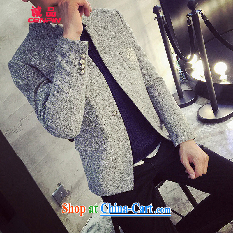 (men, for England, wind coat Korean beauty lounge wind jacket F 33 gray M, (CENPIN), and, on-line shopping