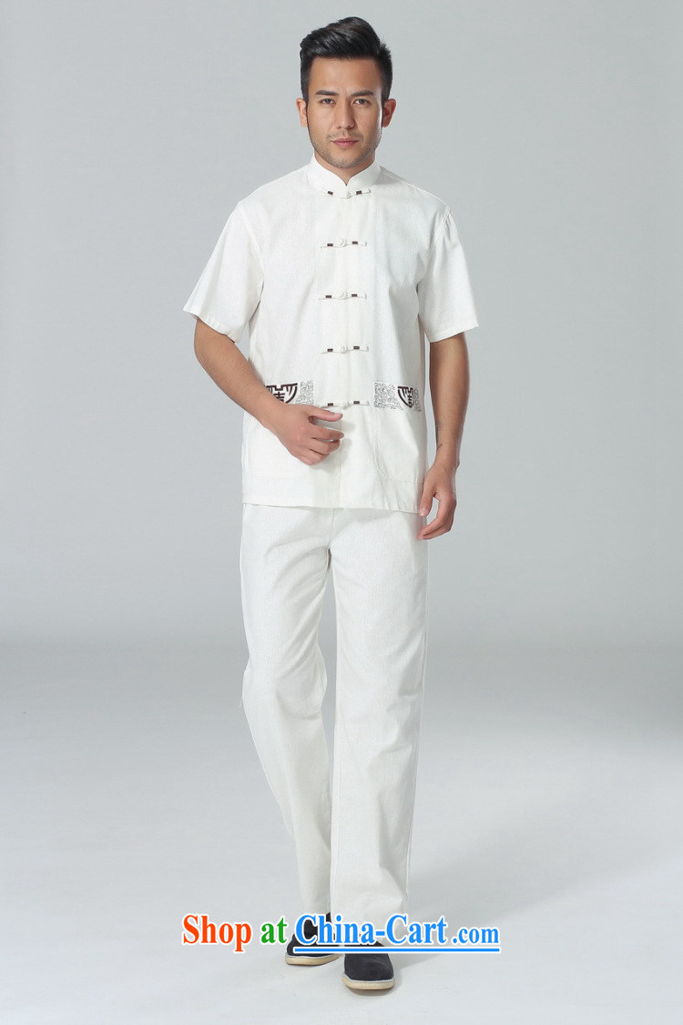 Jing An older Chinese men and summer, cotton for the Chinese Tai Chi uniforms men's short sleeve with the Code and Kung Fu Kit white XXXL pictures, price, brand platters! Elections are good character, the national distribution, so why buy now enjoy more preferential! Health