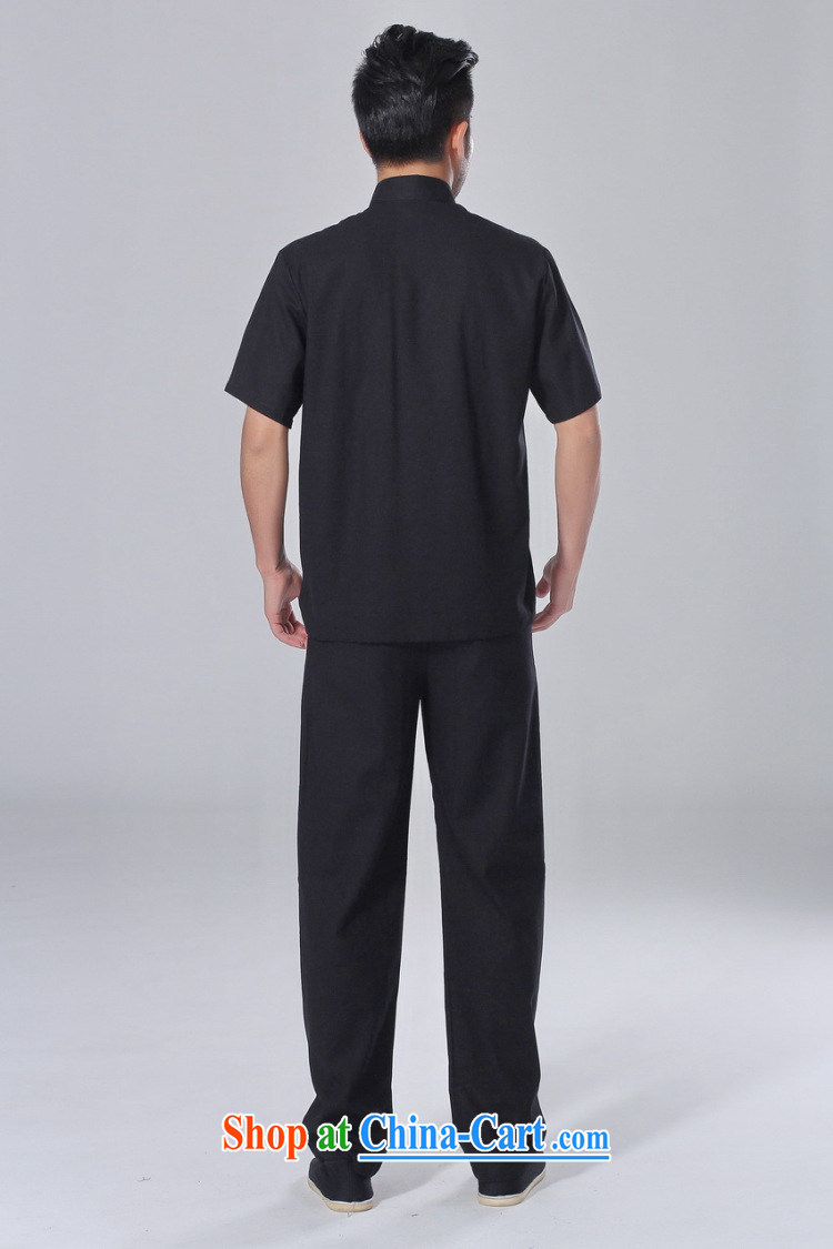 Jing An older Chinese men and summer, cotton for the Chinese Tai Chi uniforms men's short sleeve with the Code and Kung Fu Kit black XXL pictures, price, brand platters! Elections are good character, the national distribution, so why buy now enjoy more preferential! Health