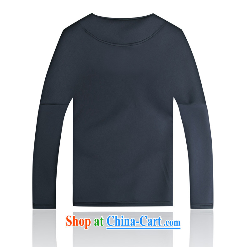 Products HANNIZI China wind men's long-sleeved T-shirt stylish and improved Chinese V collar male and Chinese men and the tie and dark blue XXXL pictures, price, brand platters! Elections are good character, the national distribution, so why buy now enjoy more preferential! Health