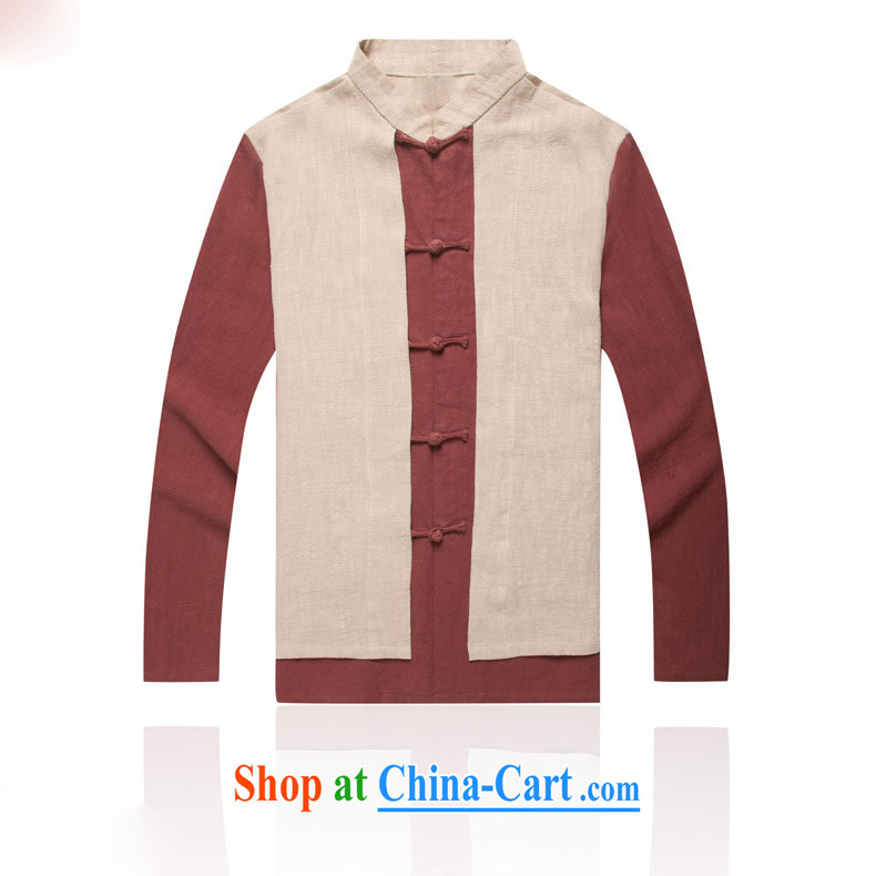 Name HUNNZ, new Chinese wind leave of two, cultivating men's long-sleeved clothes, linen and stylish spell color-charge-back the collar T-shirt yellow XXXL pictures, price, brand platters! Elections are good character, the national distribution, so why buy now enjoy more preferential! Health