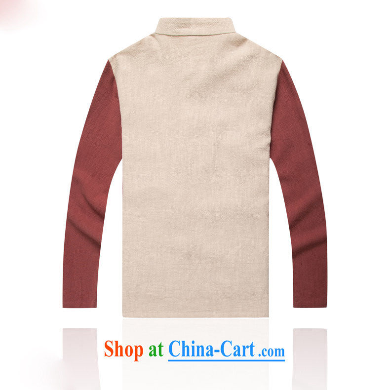 Name HUNNZ, new Chinese wind leave of two, cultivating men's long-sleeved clothes, linen and stylish spell color-charge-back the collar T-shirt yellow XXXL pictures, price, brand platters! Elections are good character, the national distribution, so why buy now enjoy more preferential! Health
