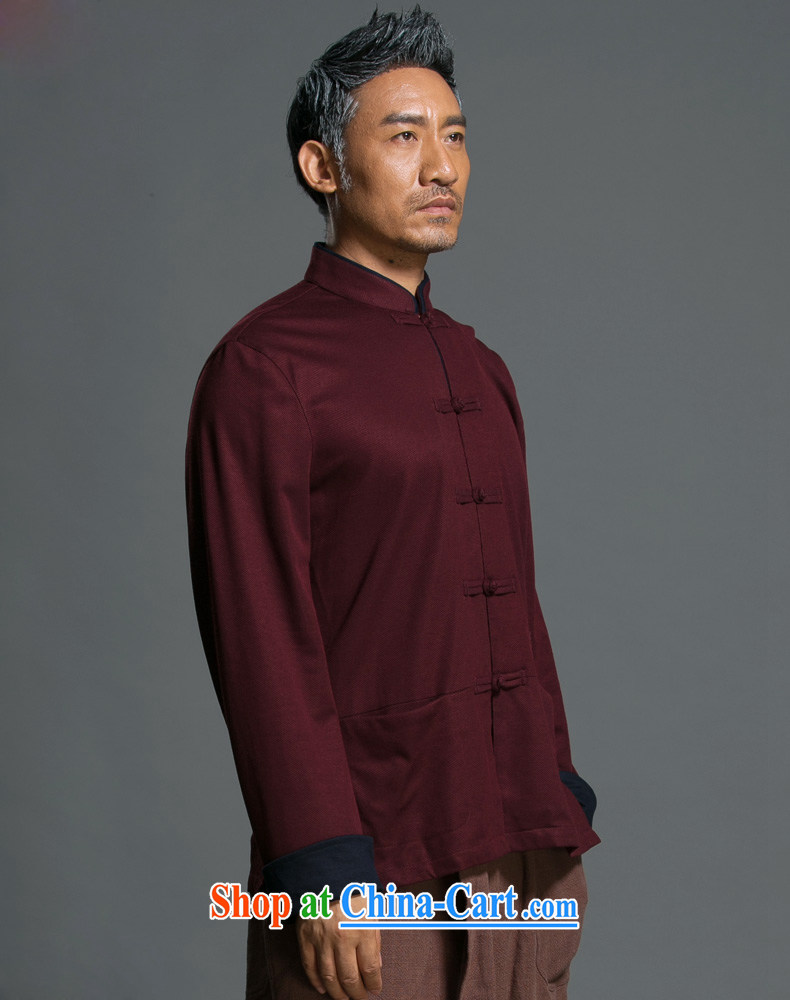 Products HUNNZ Chinese Wind and loose long-sleeved Chinese male Chinese, for national wind-tie jacket improved Han-dark red XXL pictures, price, brand platters! Elections are good character, the national distribution, so why buy now enjoy more preferential! Health