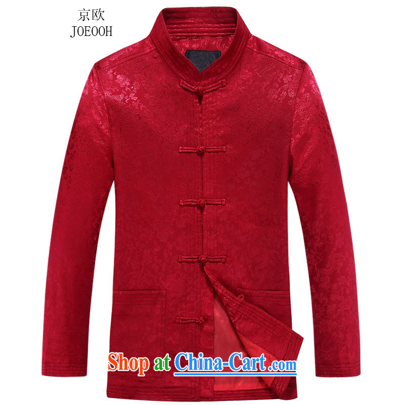 Europe's New Man Tang jackets long-sleeved T-shirt, for China wind spring jacket red 190