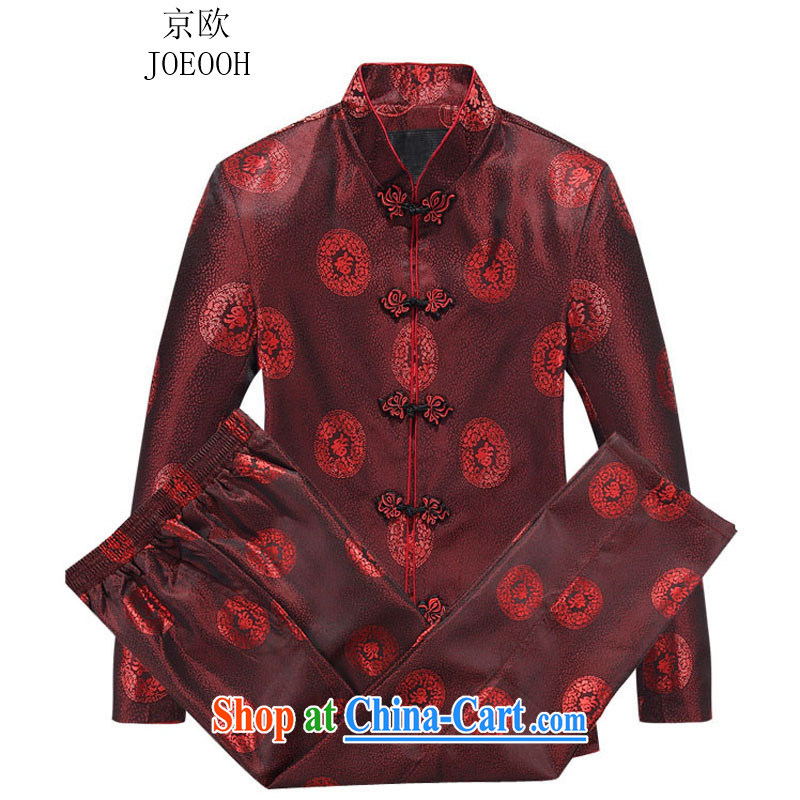 Putin's European autumn, China wind men's long-sleeved package for couples, Chinese jacket cotton stylish Tang serving women red T-shirt girl, 170, Beijing (JOE OOH), online shopping