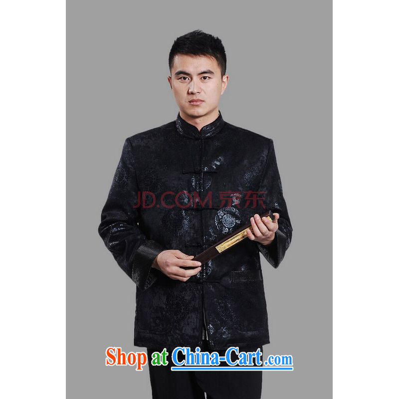 Row-frequency men's jacket water marten hairs tang on the lint-free Chinese men's long-sleeved jacket Chinese Dragon Chinese T-shirt dark red XL, the bandwidth, and shopping on the Internet