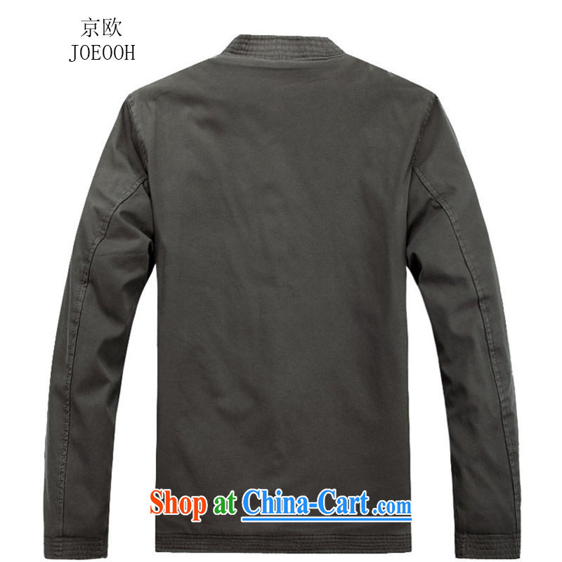 Putin's European autumn New Men Tang jackets long-sleeved T-shirt, for China Wind Light Gray XXL/185, Beijing (JOE OOH), shopping on the Internet