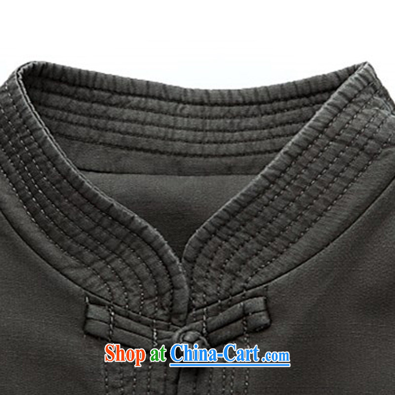 Putin's European autumn New Men Tang jackets long-sleeved T-shirt, for China Wind Light Gray XXL/185, Beijing (JOE OOH), shopping on the Internet