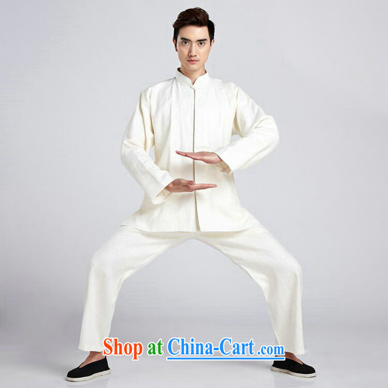 Find Sophie linen men's Chinese package China wind shirt, for Chinese Antique Han-smock Tai Chi uniforms Kung Fu T-shirt - 6 M