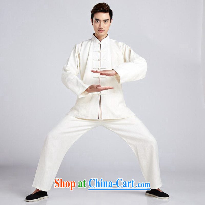 Take the men's Tang package installed, smock collar linen shirt ethnic wind Han-smock Tai Chi uniforms Kung Fu T-shirt - 3 XL, flowers, and, shopping on the Internet
