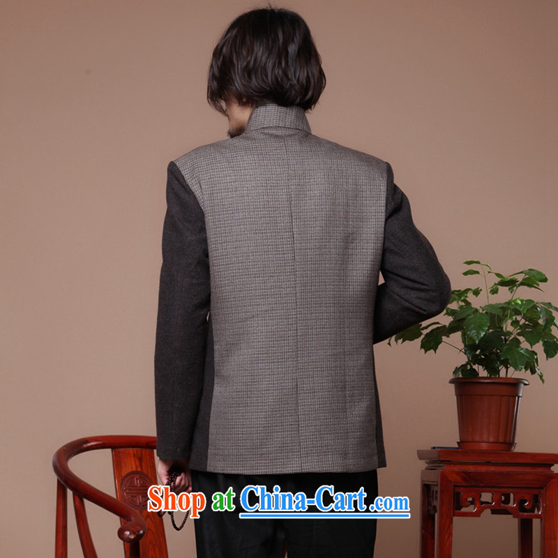 spend the winter in old age, for the charge-back wool that improved men's jackets Chinese Antique spell color Tang Jacket Picture Color 2 XL, spend figure, shopping on the Internet