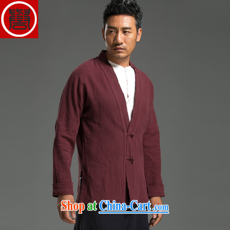 Internationally renowned Chinese clothing Chinese wind men Tang jackets linen clothes autumn basket with the long-sleeved casual relaxed, served the national character 2 Uhlans on XL, internationally renowned (chiyu), and, on-line shopping