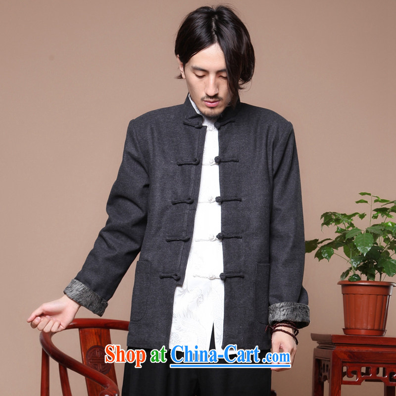 Find Sophie autumn and winter antique Chinese men tang on the elderly, for the charge-back Korean suits wool smock jacket? gray 2 XL, flexible employment, shopping on the Internet