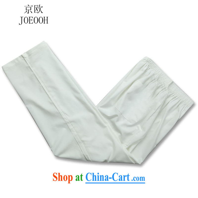 Europe's new Chinese men and set long-sleeved Chinese Cheongsams father loaded kung fu T-shirt spring white package XXXL, Beijing (JOE OOH), shopping on the Internet