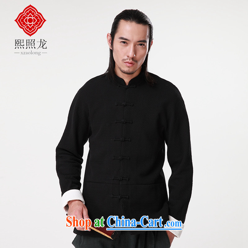 Mr Chau Tak-hay, snapshot men Tang jackets autumn and winter new casual jacket men and the Snap To Take the cotton jacket, served gray XL, Hee-snapshot lung (XZAOLONG), online shopping