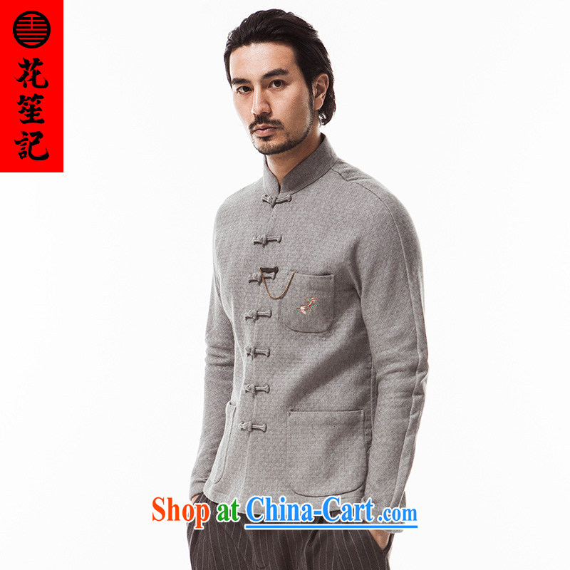 His Excellency took note national antique Chinese wind knocked color knitting, The washable Sau San Tong with men, for long-sleeved gray Autumn Campaign (XXL), take note his Excellency (HUSENJI), shopping on the Internet