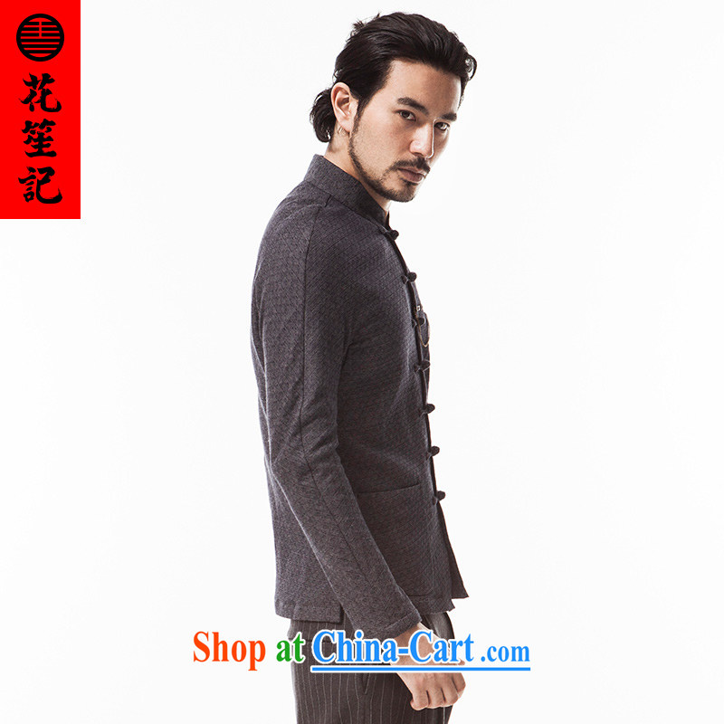 His Excellency took note national antique Chinese wind knocked color knitting, The washable Sau San Tong with men, for long-sleeved gray Autumn Campaign (XXL), take note his Excellency (HUSENJI), shopping on the Internet