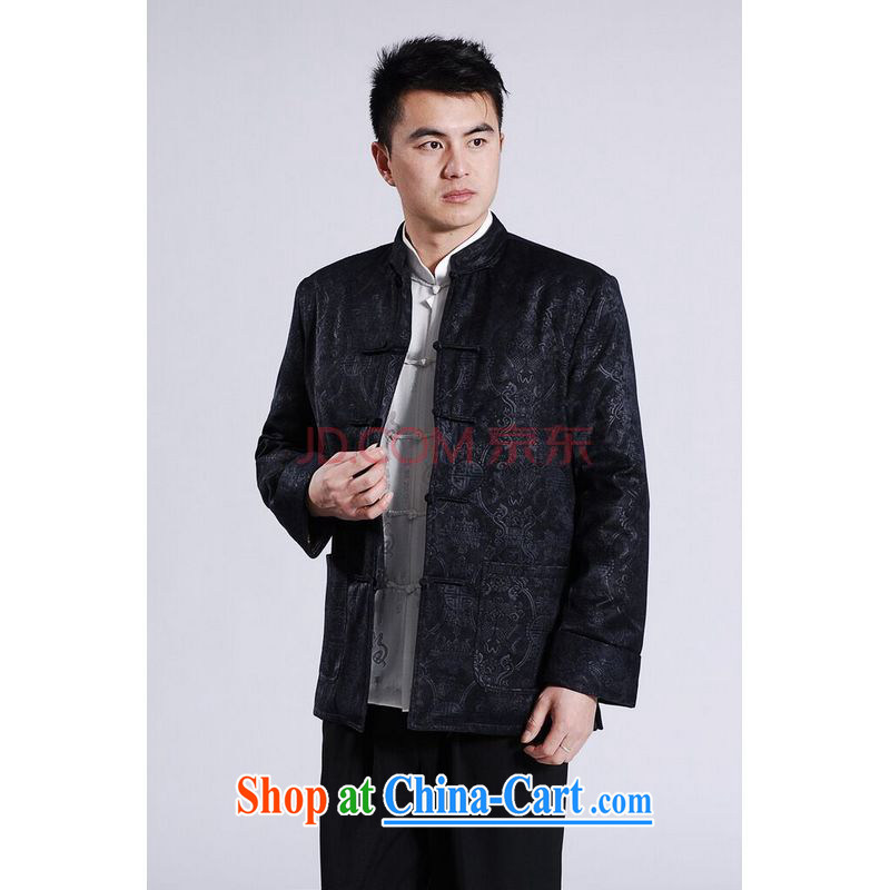 Joseph's cotton men's jackets thicken the cotton tang on the lint-free cloth Chinese men's long-sleeved jacket Chinese Dragon Chinese T-shirt red XXXL, Joseph cotton, shopping on the Internet