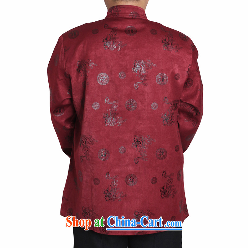 Adam 15 elderly fall/winter new, older men and long-sleeved leisure Tang jackets China wind male T T 1225 1225 165 Brown, Adam's elderly, shopping on the Internet