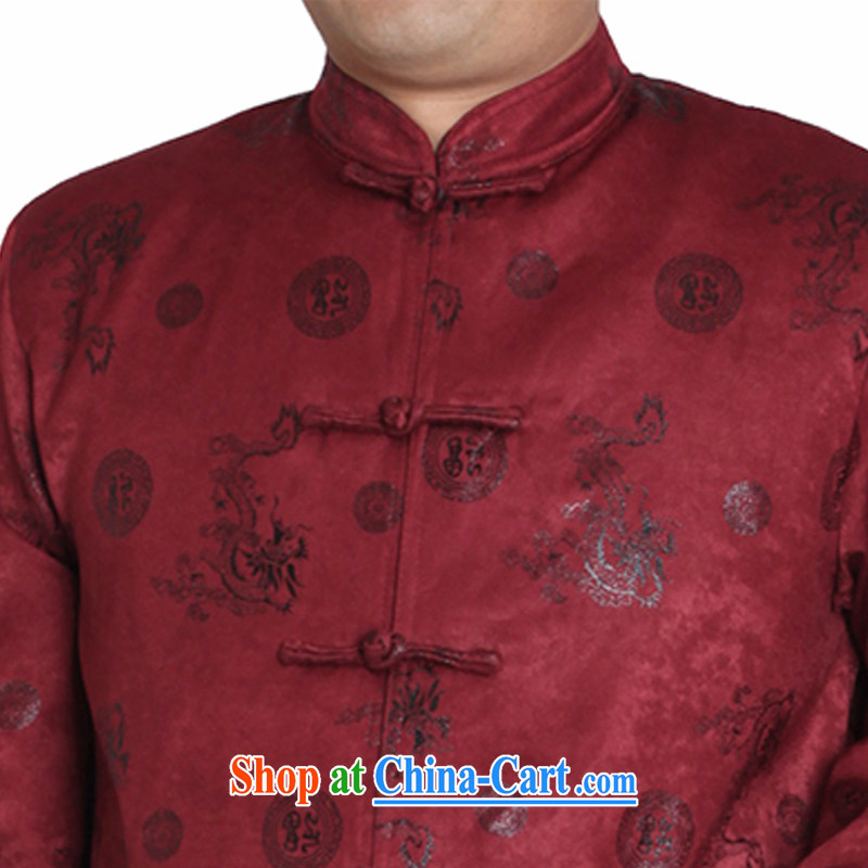 Adam 15 elderly fall/winter new, older men and long-sleeved leisure Tang jackets China wind male T T 1225 1225 165 Brown, Adam's elderly, shopping on the Internet