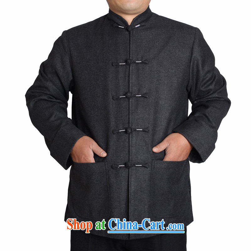 Adam 15 elderly fall/winter elderly people in good men and a solid color Tang jackets wool blend old clothing T T 9821 9821 / light gray 165, Adam's elderly, shopping on the Internet