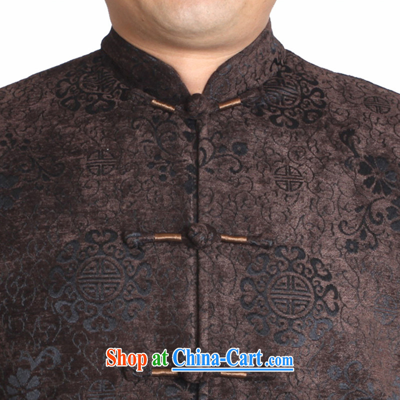 Adam 15 elderly fall and winter, older male and Tang jackets jacquard hi field upscale Chinese clothing T T 9823 9823 brown this small concept, it is recommended that a large number, old Adam, shopping on the Internet