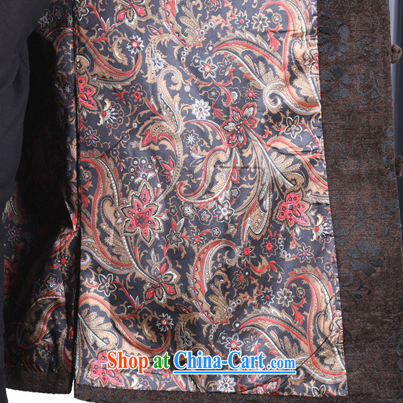 Adam 15 elderly fall and winter, older male and Tang jackets jacquard hi field upscale Chinese clothing T T 9823 9823 brown this small concept, it is recommended that a large number, old Adam, shopping on the Internet