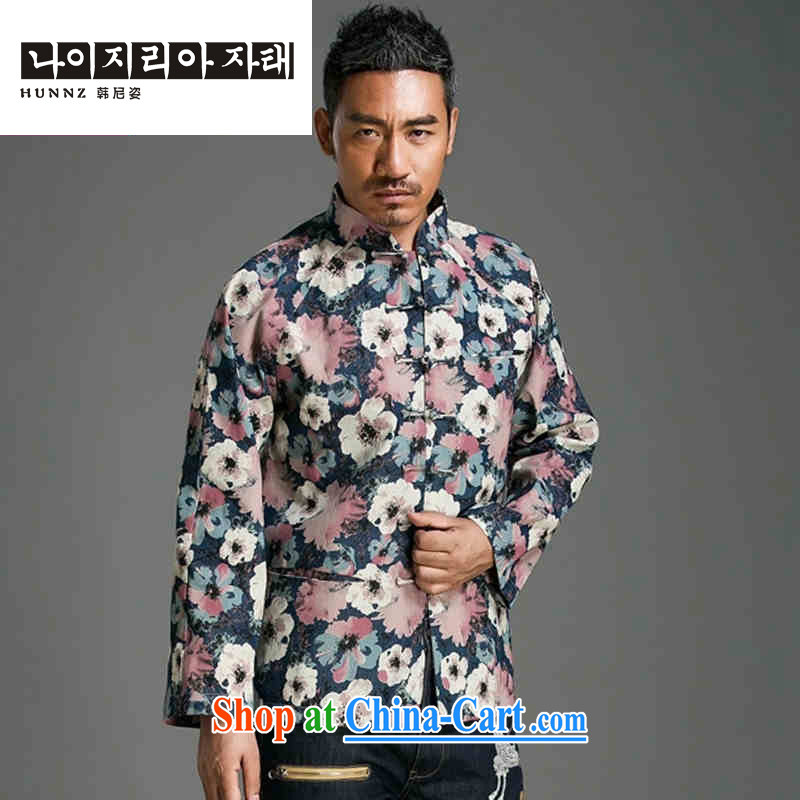 Products HANNIZI trendy stamp duty cultivating long-sleeved China wind up for the charge-back Chinese Chinese improved male jacket suit XXXL