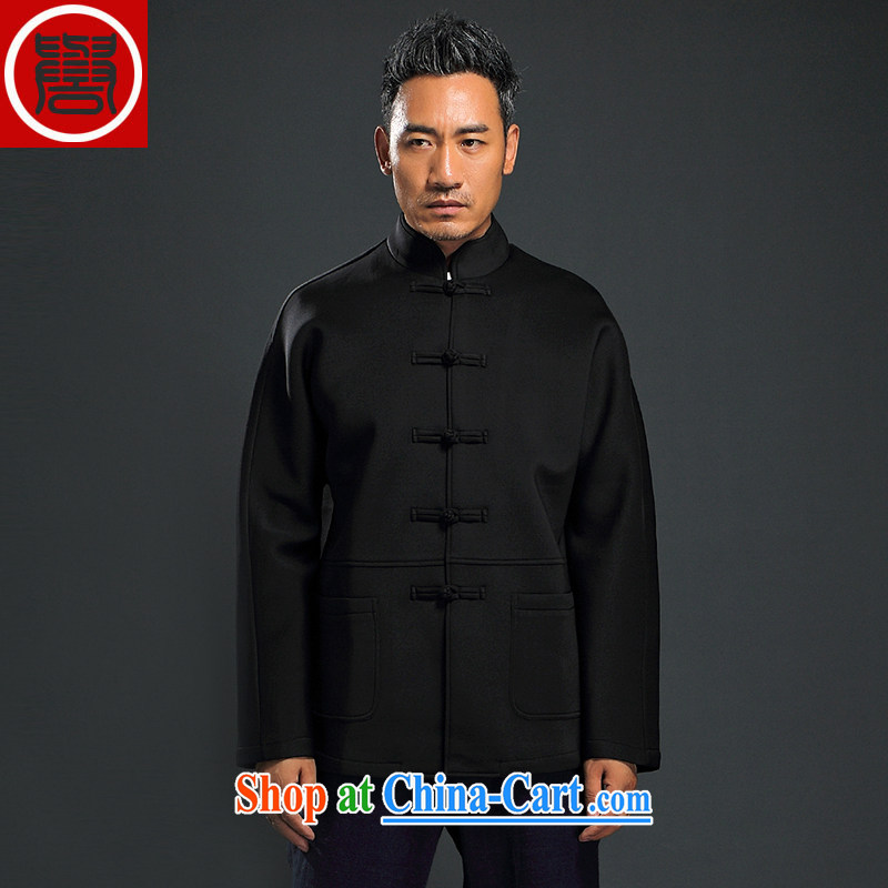 Internationally renowned Chinese clothing Chinese wind sweater men's jackets Chinese men's short spring and autumn and the manual tray and snap sweater space cotton gray 3XL, internationally renowned (chiyu), online shopping