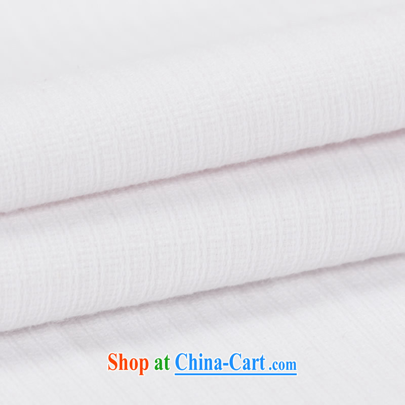 Products HUNNZ new classical Chinese style cotton the men's Chinese T long-sleeved shirt Chinese thin Han-gown of Nepal serving white 180, HUNNZ, shopping on the Internet