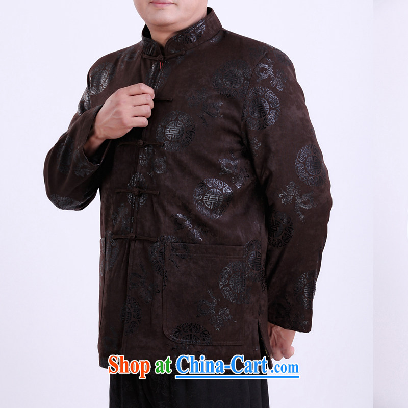 Spring men Tang jackets Chinese thin cotton Chinese male, older men and Tang have been life clothing 13,137 190 Brown/winter quilted in Dili, Mr Rafael Hui Kai, shopping on the Internet