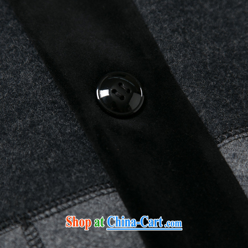 Internationally renowned Chinese clothing Autumn Chinese wind Single Row buckle casual relaxed retro a lapel sleeveless jacket men and business men's dark gray 190, internationally renowned (chiyu), shopping on the Internet