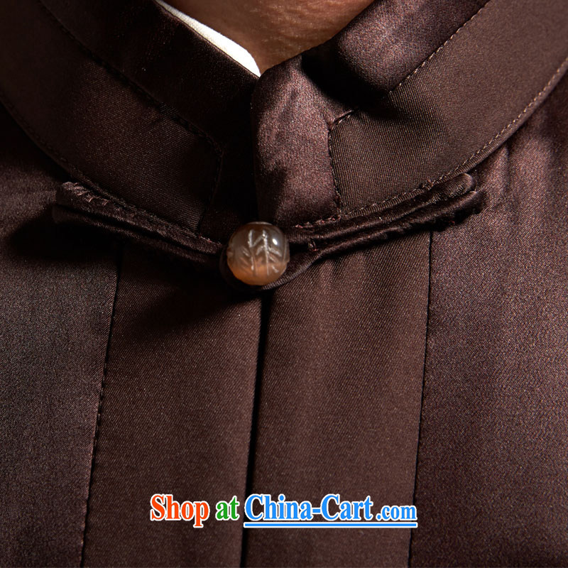 De-tong to Mr HUI Yin-fat high quality Hong Kong cloud yarn Tang is a Chinese, shoulder silk, a Chinese Wind and autumn 2015 new Chinese brown M/44, de-church, and, on-line shopping